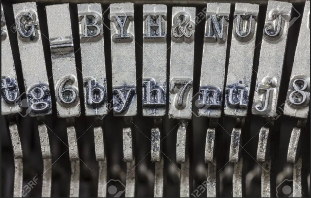 Líneas de linotipia.