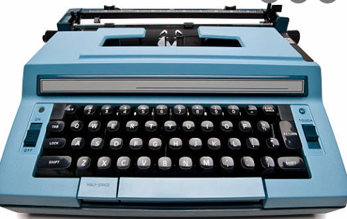 La primera máquina de escribir eléctrica.