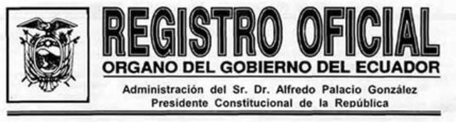 Publicación Registro Oficial