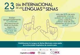 23 de septiembre: Día Internacional de las Lenguas de Señas