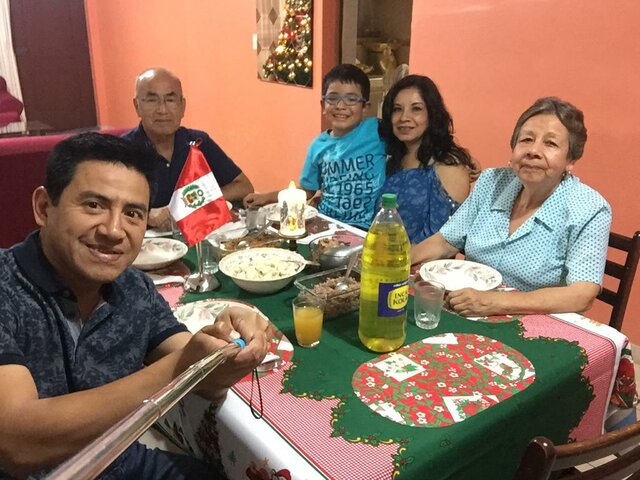 Yo con mi familia.