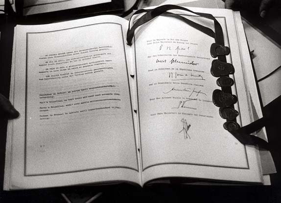 1986 El Acta Única Europea.