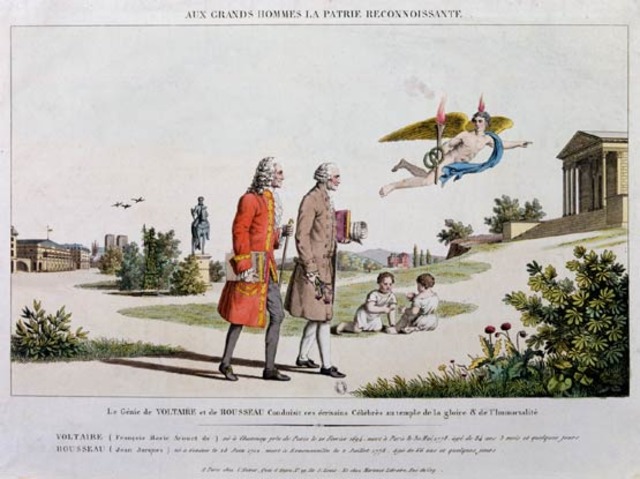 Deaths of Voltaire and Rousseaou