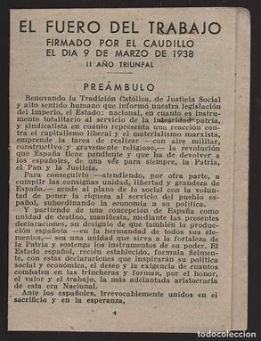 El Fuero del trabajo