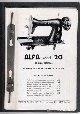 La primera máquina de coser para vainicas del mundo