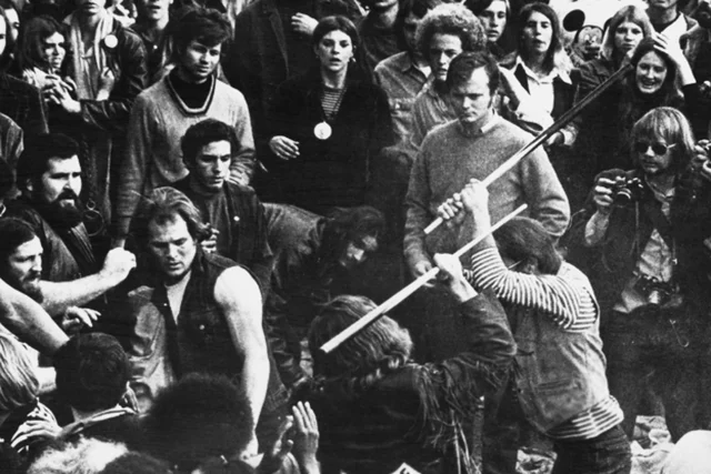 The Rolling Stones host the Altamont music festival