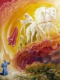 Elijah taken to Heaven