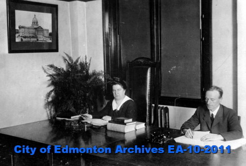 Emily Murphy's first day as a Magistrate.