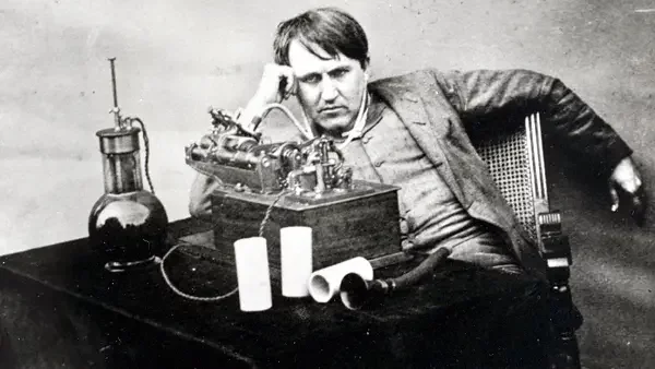 He invented the Phonograph.