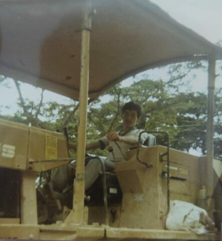 Mi Papá trabajando duro