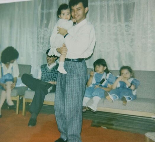 Celebrando mi primer año con mi tíopadri