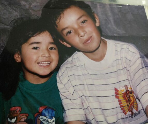 Foto de retrato de los dos hermanos