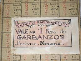 COMIENZA EL RACIONAMIENTO Y LA AUTARQUÍA ECONÓMICA)