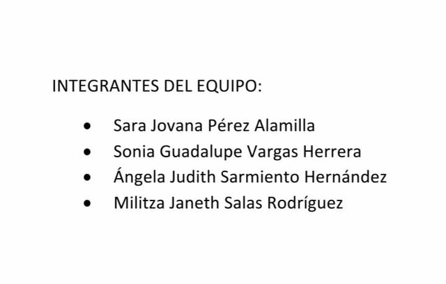 INTEGRANTES DEL EQUIPO (402M)