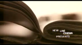 Timeline: New Line Cinema Presents. 3 secons in. Shows the company name