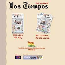 Primeros sitios web bolivianos e incursión de medios escritos en el ámbito virtual.