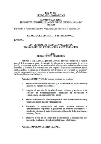 Inclusión del software libre en el anteproyecto de ley de telecomunicaciones.