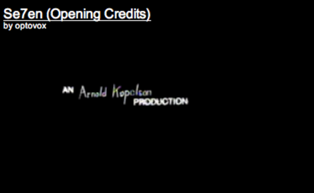 00:07 'An Arnold kopelson Production '