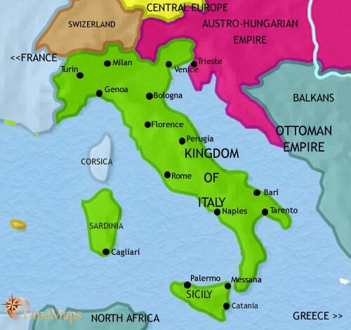 Rome became Capital of Italy.
