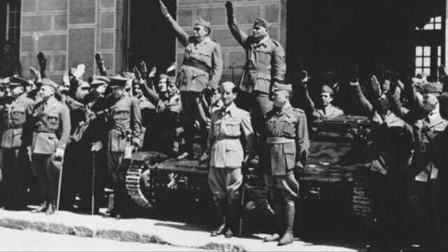 insurrección militar (golpe de estado). Sublevación militar del 18 de julio.