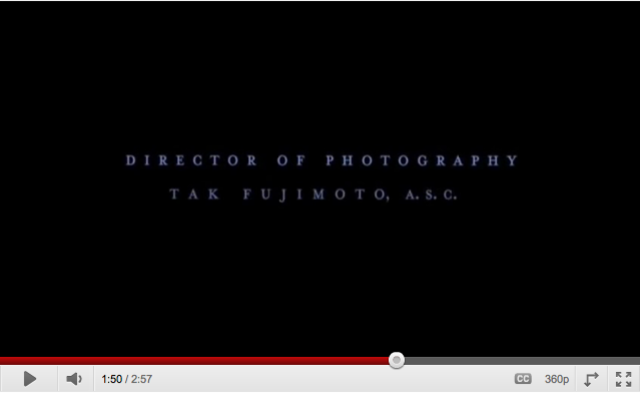 Director of photography Tak Fujimoto, A.S.C