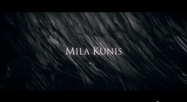 Mila Kunis's title is introduced