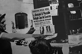 Destituzione e successivo arresto di Mussolini