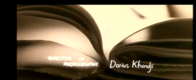 Director of photography Darius Khandji