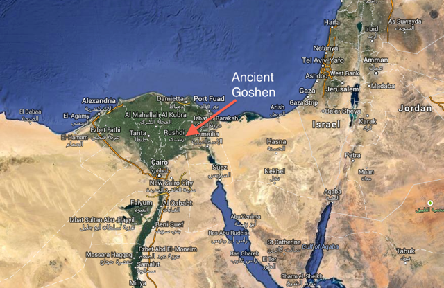 Hebrews Migrate to Goshen in Egypt