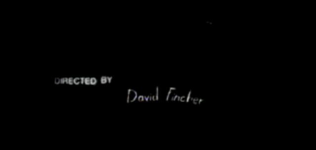 Cirected By David Fincher