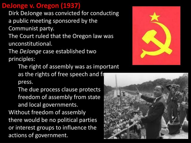 DeJonge v. Oregon
