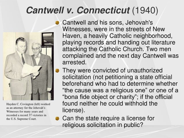 Cantwell v. Connecticut