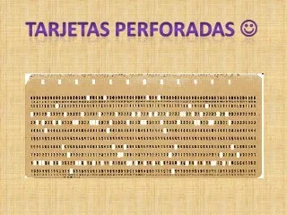 Tarjetas perforadas