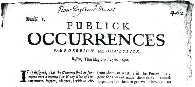 Primer periódico en América