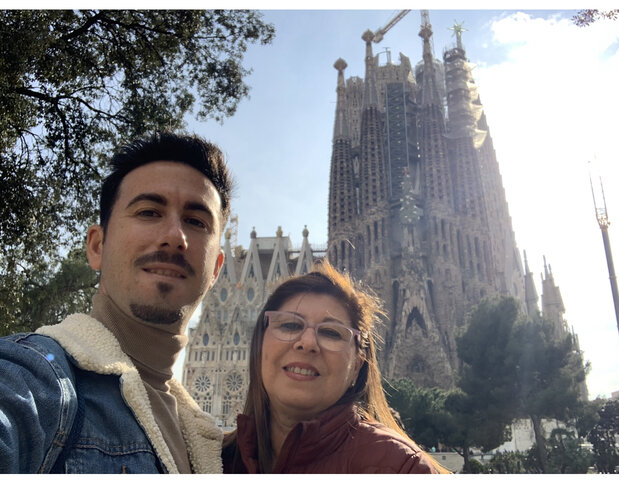 La Toñi visita la Sagrada Família