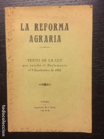 LEY DE REFORMA AGRARIA