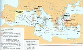EXPANSIÓ DE LA CORONA D´ARAGÓ MÉS ENLLÀ DE LES ILLES BALEARS
