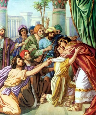 José se reencuentra con sus hermanos.