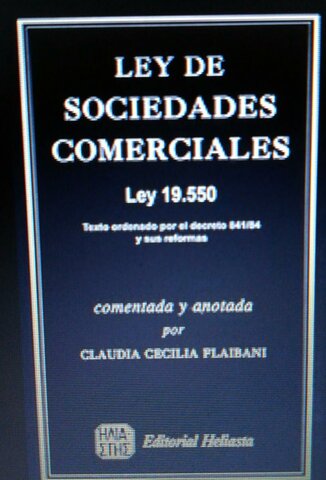 Se sanciona la Ley 19.550