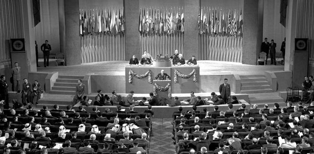 FUNDACIÓN DE LA ONU Y SE ANUNCIA LA DECLARACIÓN DE LOS DERECHOS