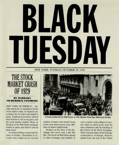 (Great Depression) Black Tuesday