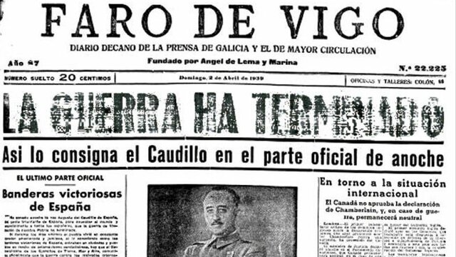 Final de la Guerra Civil.