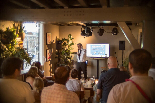 First public lecture