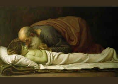 Elisha gives the Shunammite woman a child