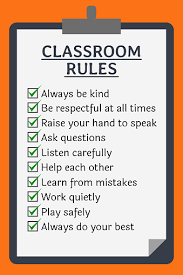 Obeying classroom rules