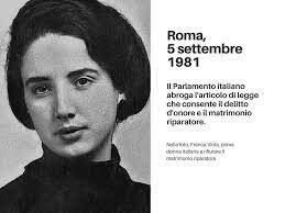 SCOMPARE dal cod. penale il "MATRIMONIO RIPARATORE"