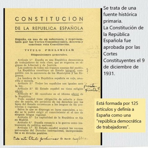 La constitución de 1931