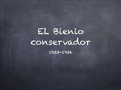 BIENIO CONSERVADOR