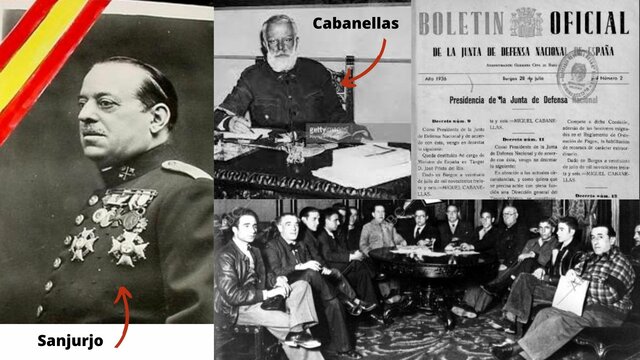 MUERTE DE SANJURJO. SE CREA LA JUNTA DE DEFENSA NACIONAL