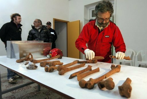 Exhumation du corps du Caravage